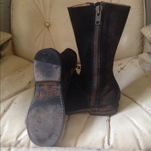 BEDSTU women's zippered suede boots